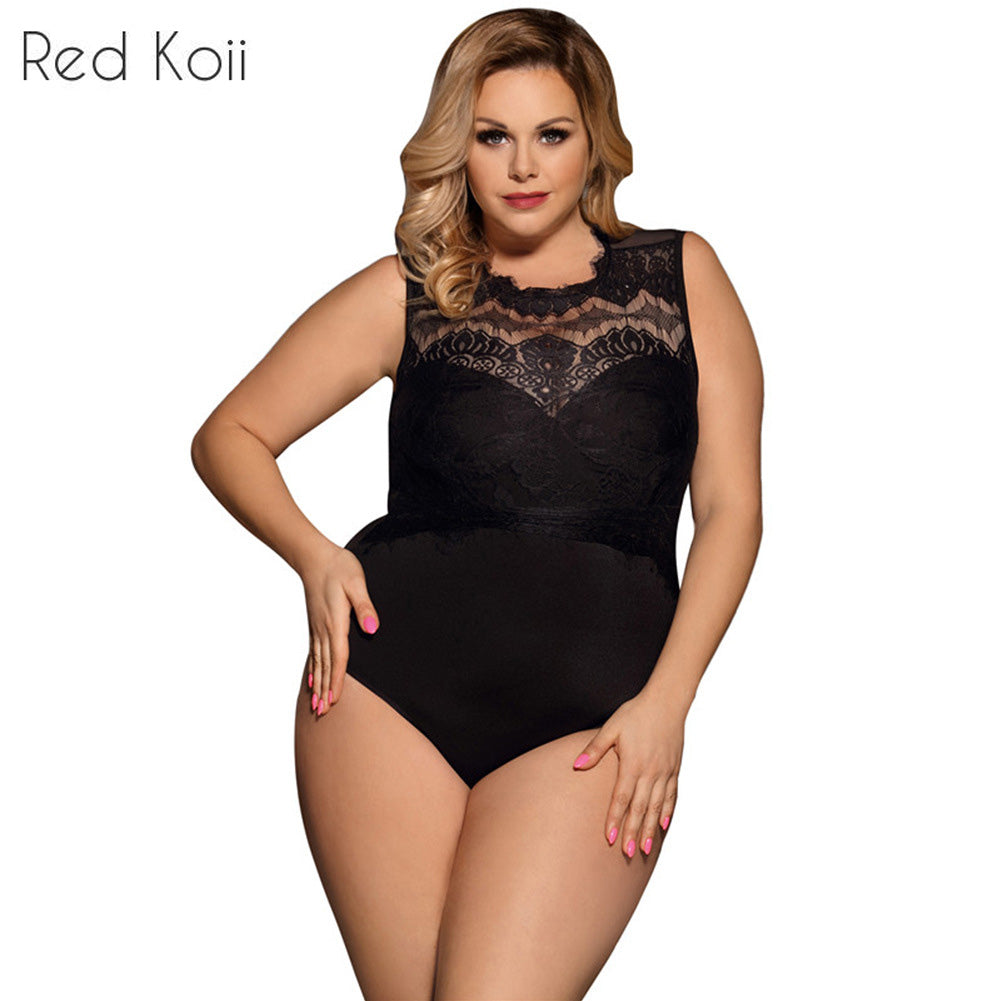 VELOUR Plus Size Lace Lingerie Set