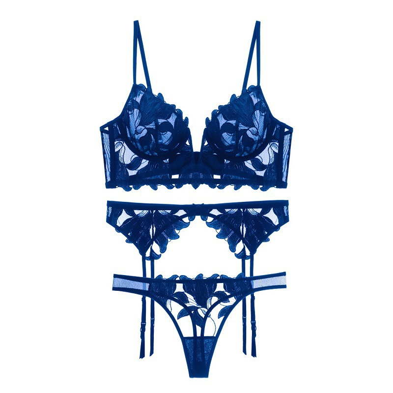 VELOUR French Lace Heavy Embroidery Lingerie Set