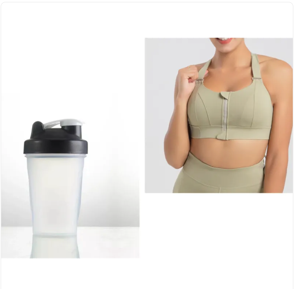 Seamless Wireless Push-Up Sports Bra Set