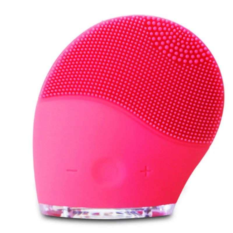 PORÉ Sonic Silicone Cleansing Brush — electric facial cleanser in Rose