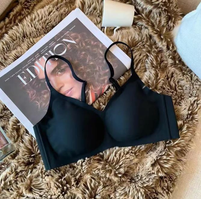 Seamless No-Wire Push-Up Support Bra