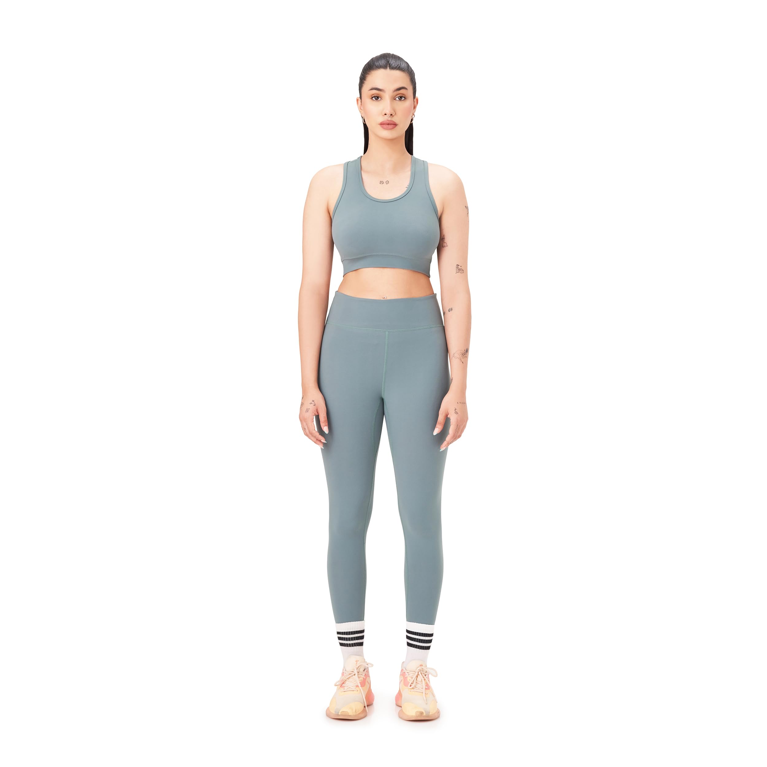 ApparelX 2 piece workout sets for women - High Waisted Leggings & Sports Bra Womens 2 piece workout set for Yoga Gym