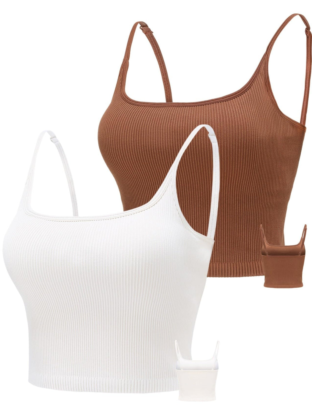 VELOUR 2-Pack Ribbed Crop Sports Bra