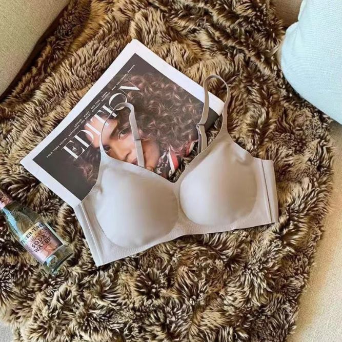 Seamless No-Wire Push-Up Support Bra