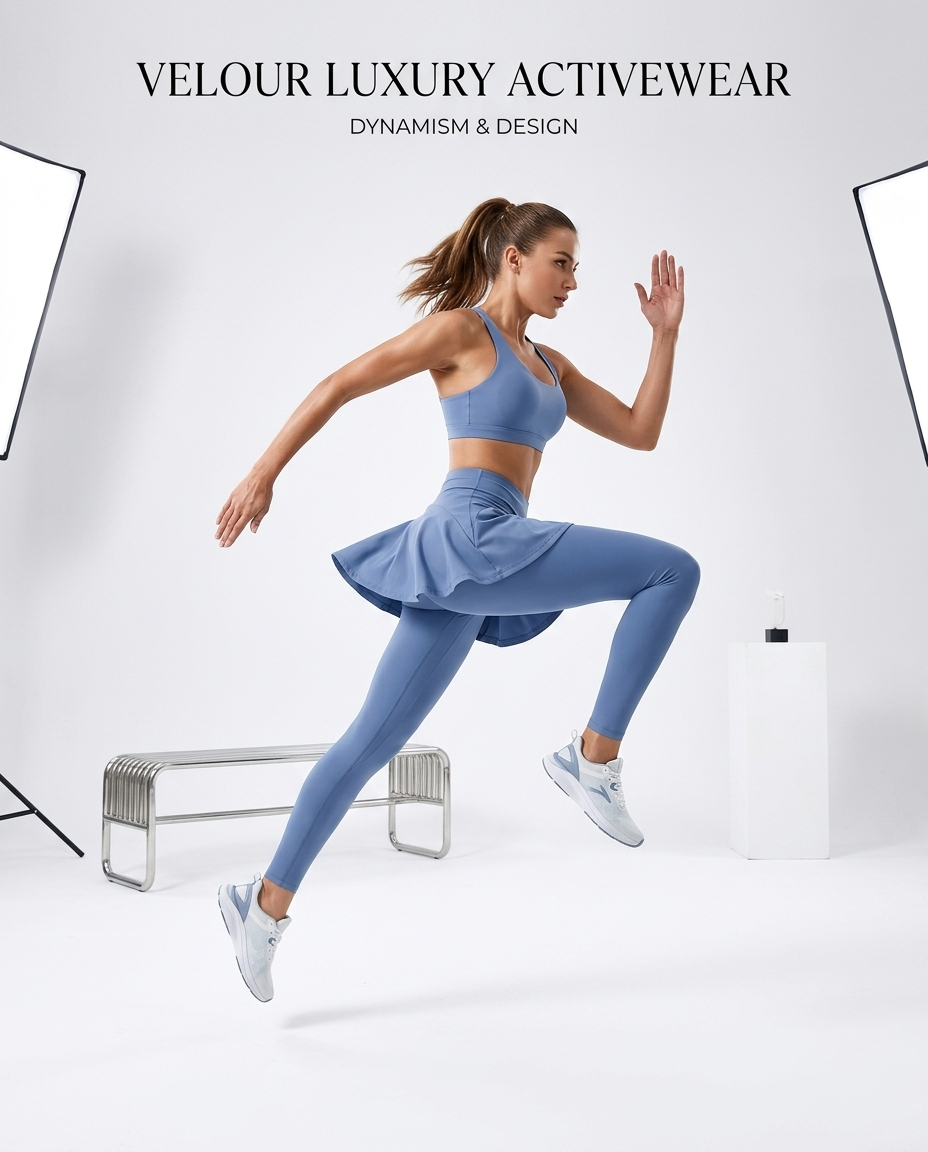 VELOUR Tennis Skirted Leggings — woman wearing the tennis skirted leggings