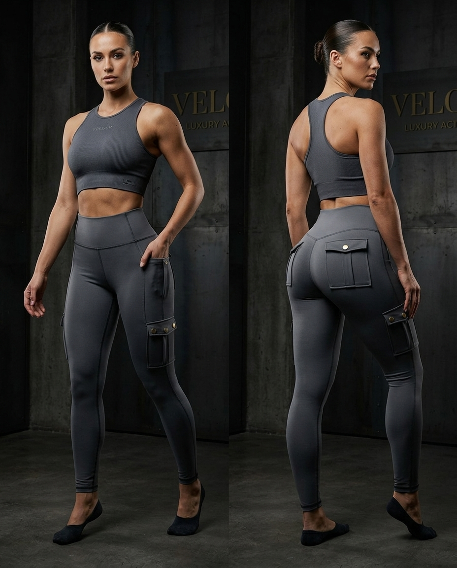 VELOUR Butt Lifting Cargo Leggings — woman wearing the cargo leggings