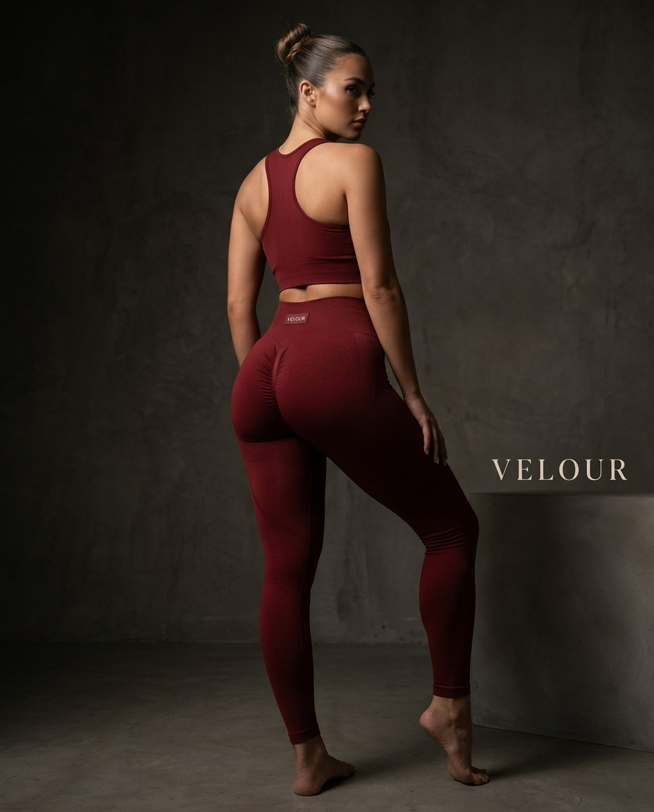 VELOUR Scrunch Butt Seamless Leggings — woman wearing the scrunch butt leggings