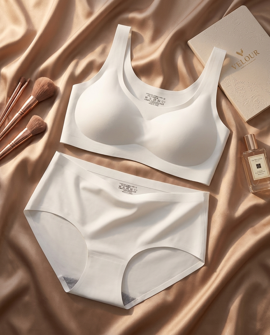 VELOUR Seamless Plus Size Lingerie Panty Set