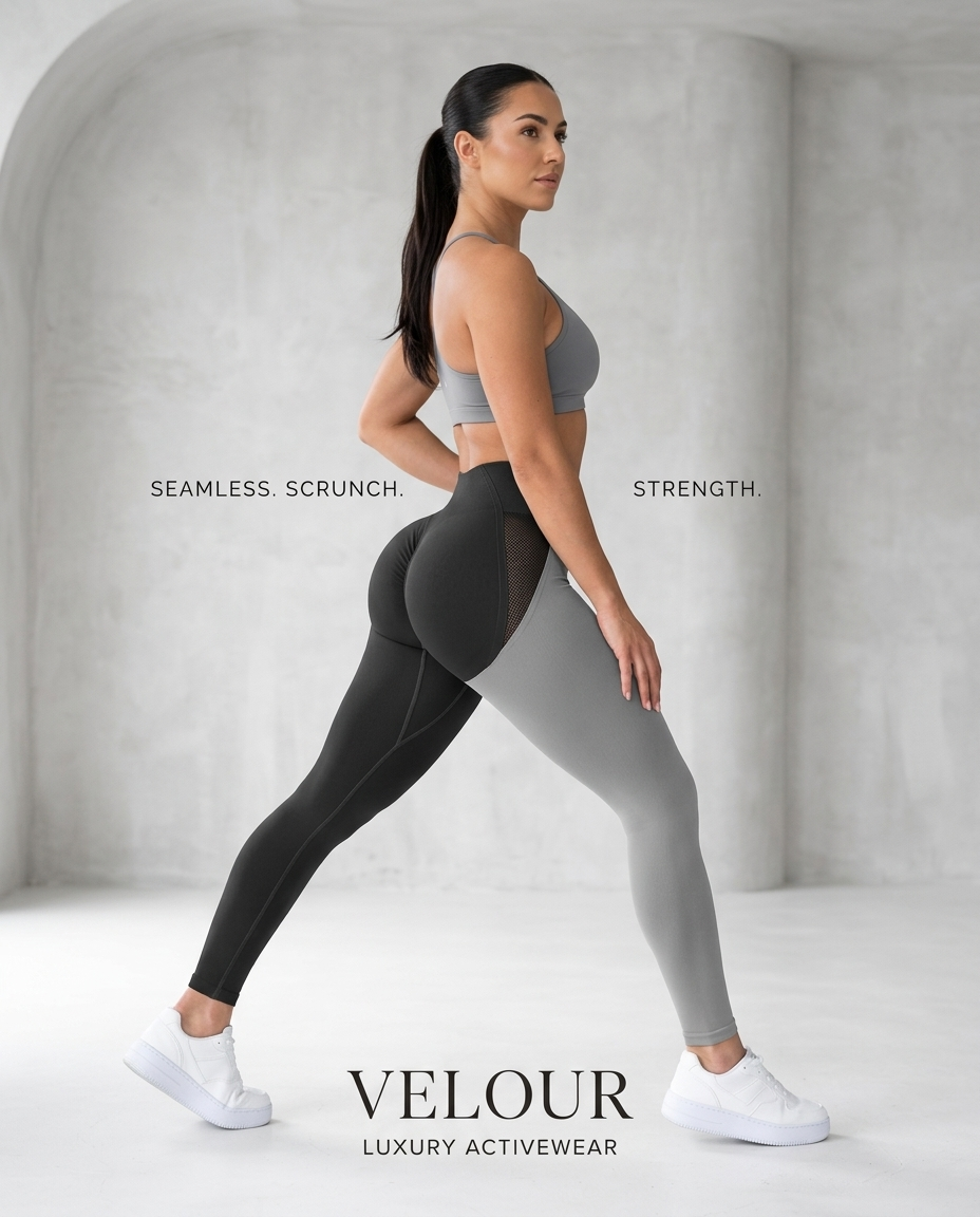 3-Pack Scrunch Butt Seamless Gym Leggings Set