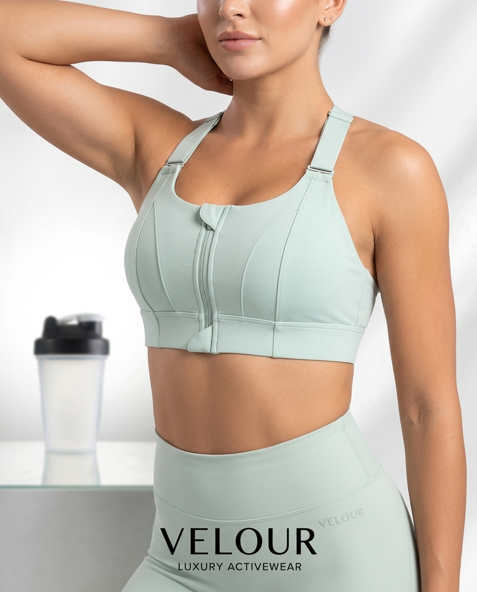 Seamless Wireless Push-Up Sports Bra Set